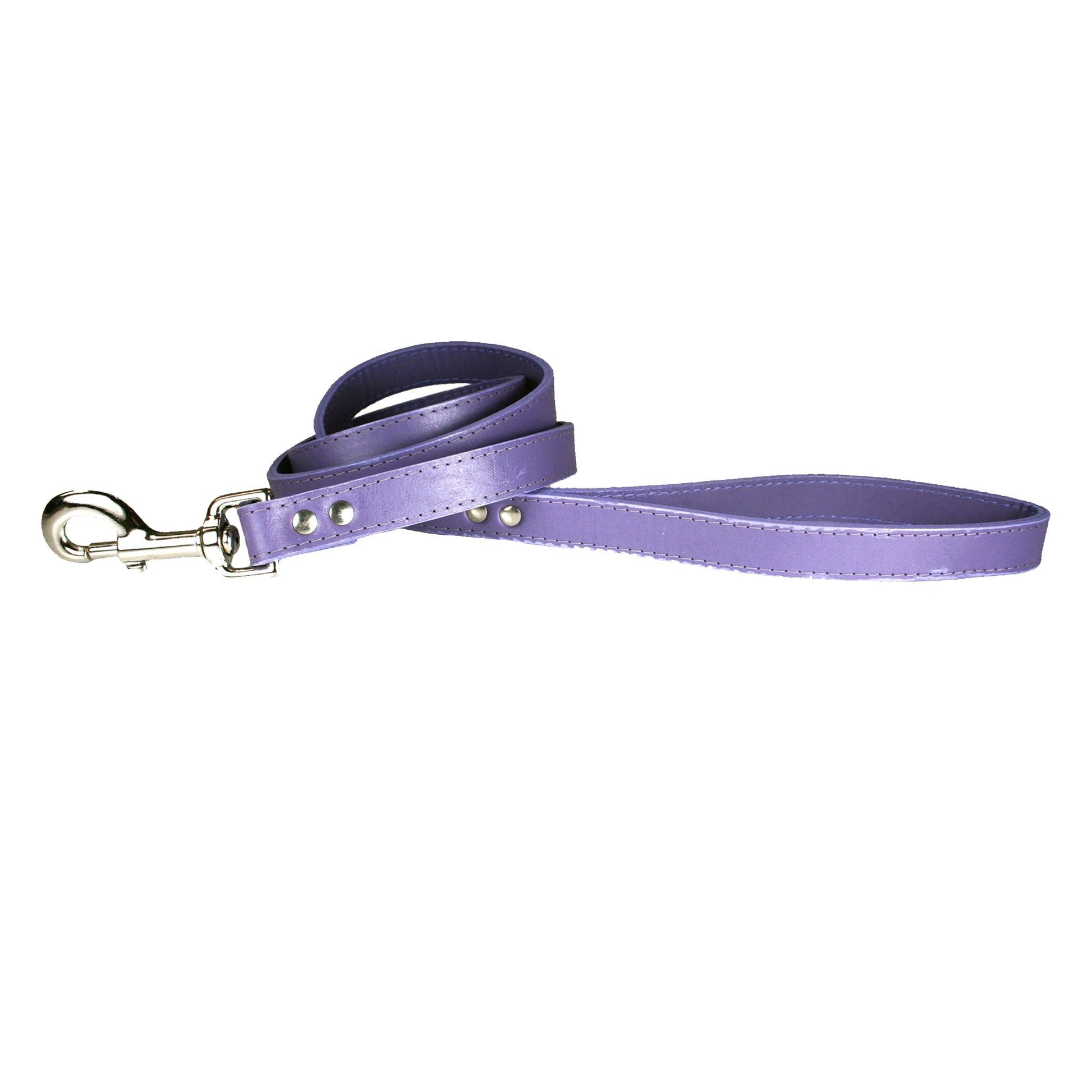 Lavender Leather Pet Leash
