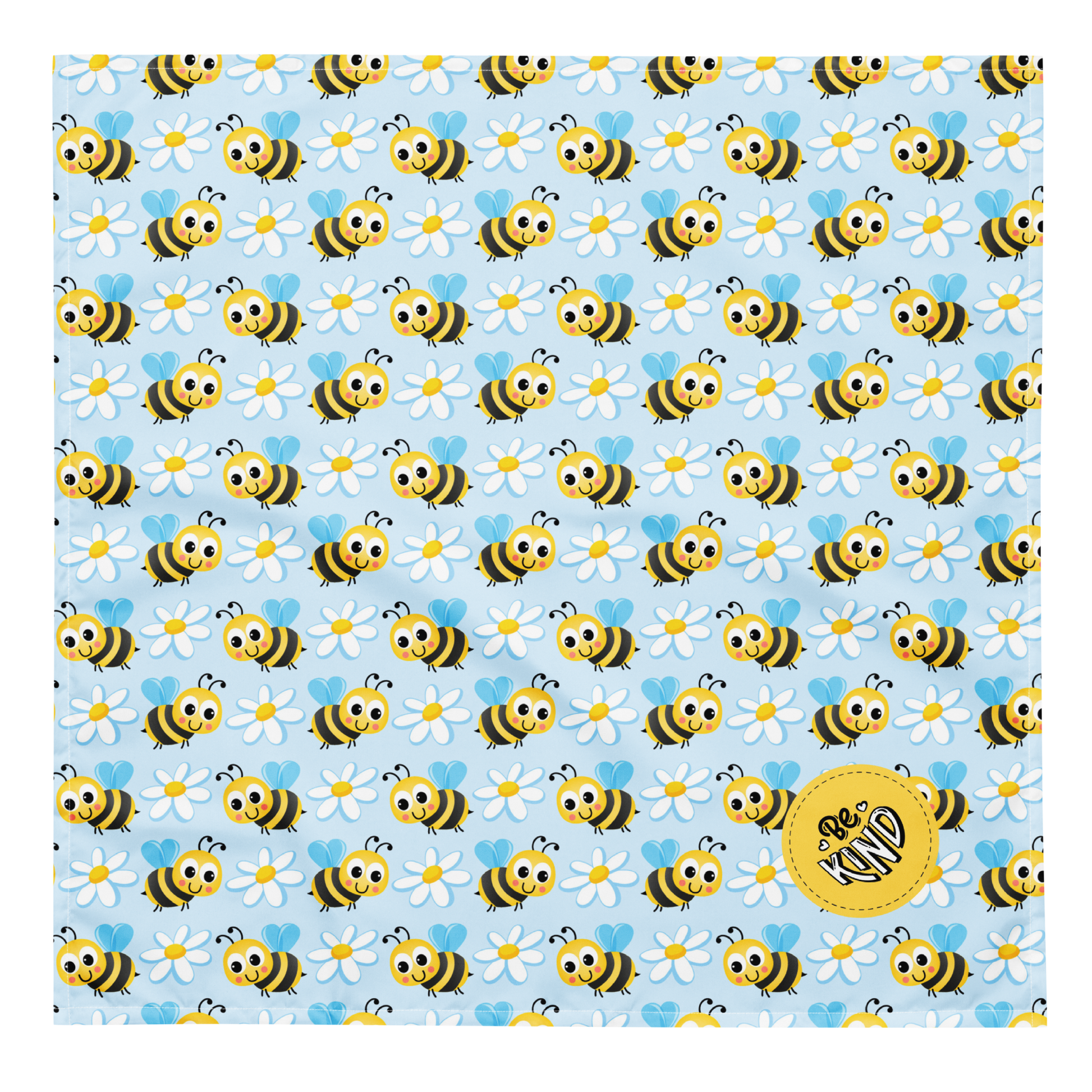 Dog Bandana - Be Kind Bees and Daisies