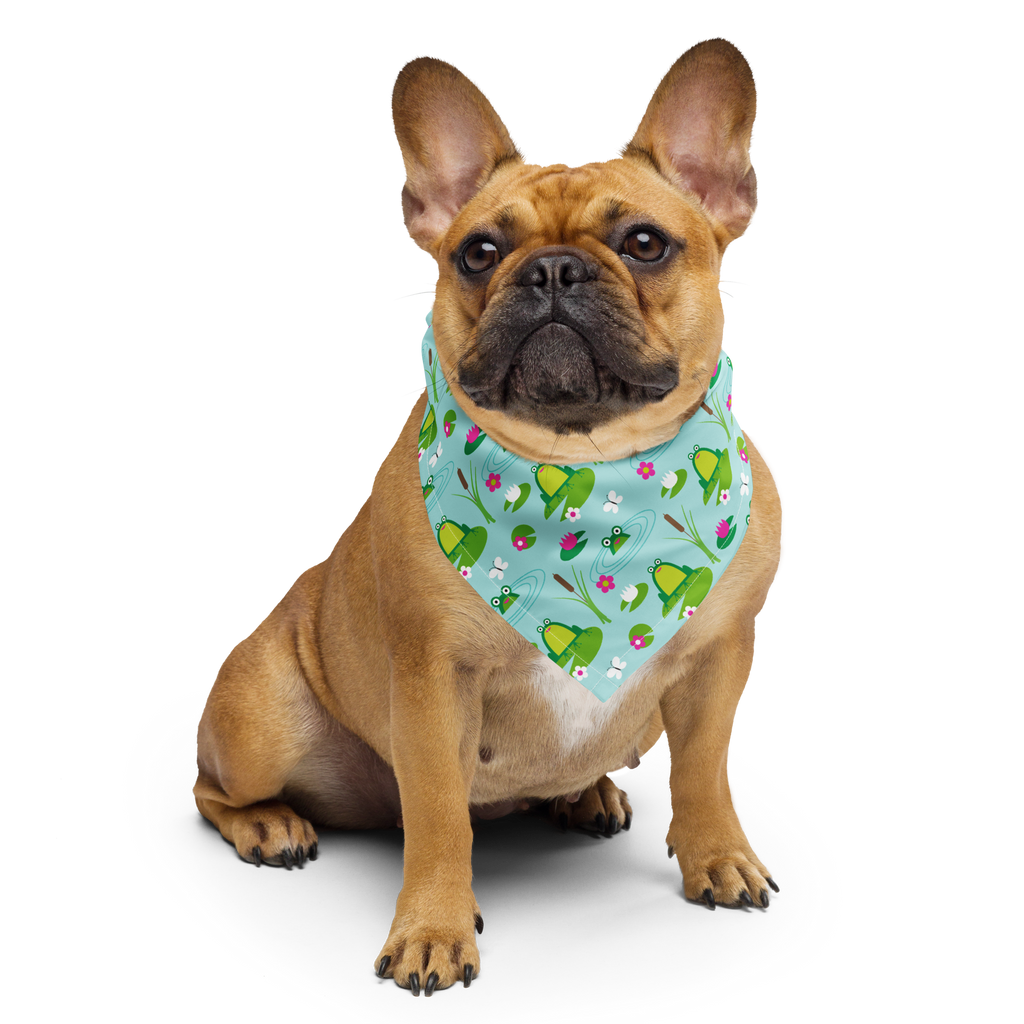 Dog Bandana - Frolicking Frogs