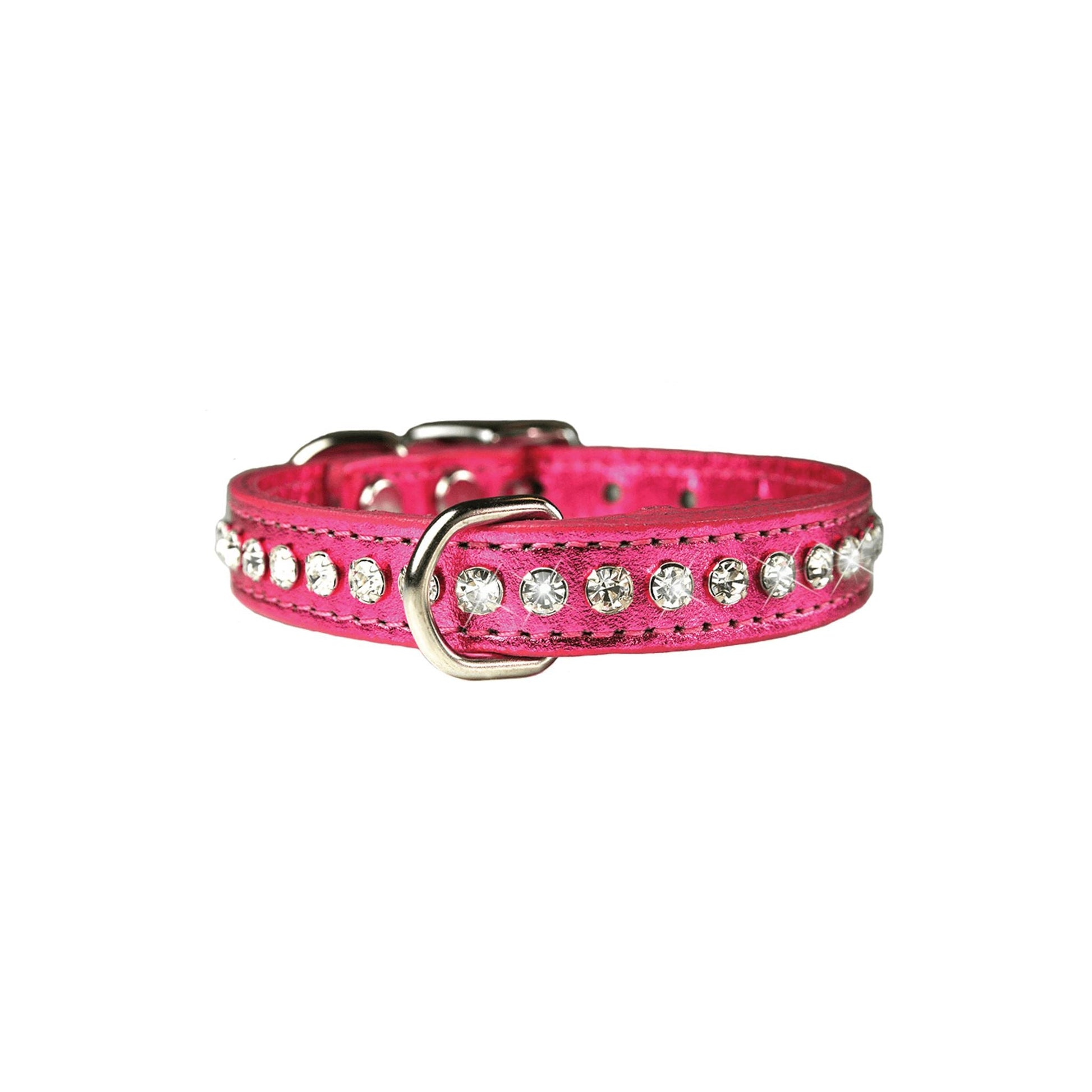 Rhinestone Dog Collar - Pink