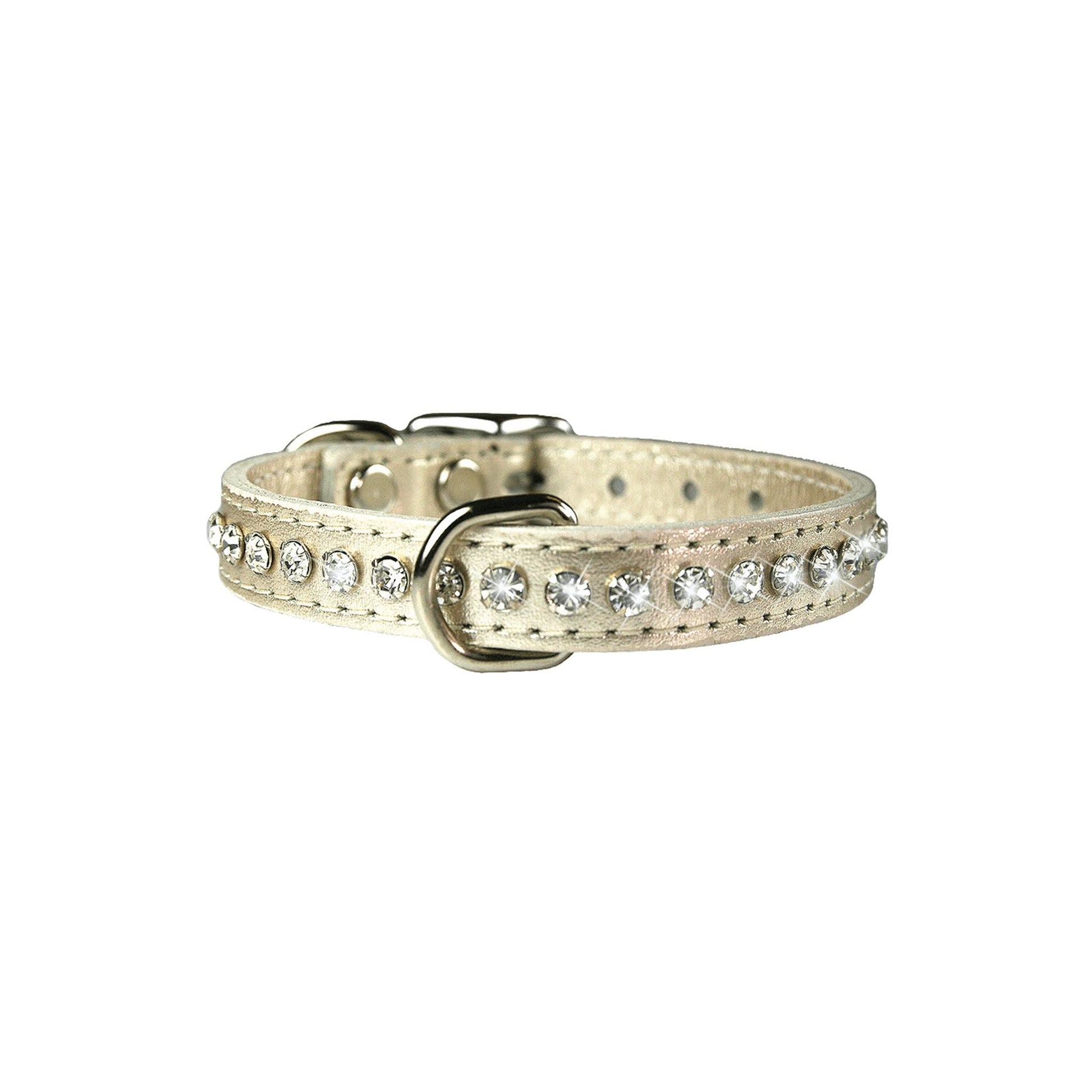 Rhinestone Dog Collar - Platinum